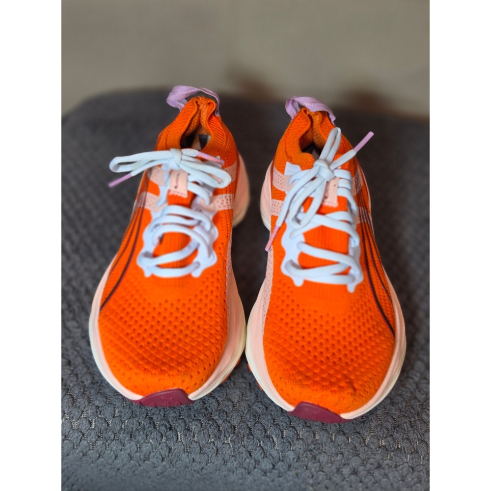 Puma x LemLem Womens Running Shoes Orange Pink 376855-12 Carbon Plate